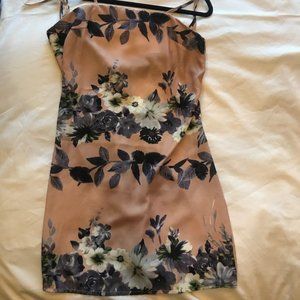 Princess Polly/Angel Biba Beige Floral Mini Dress